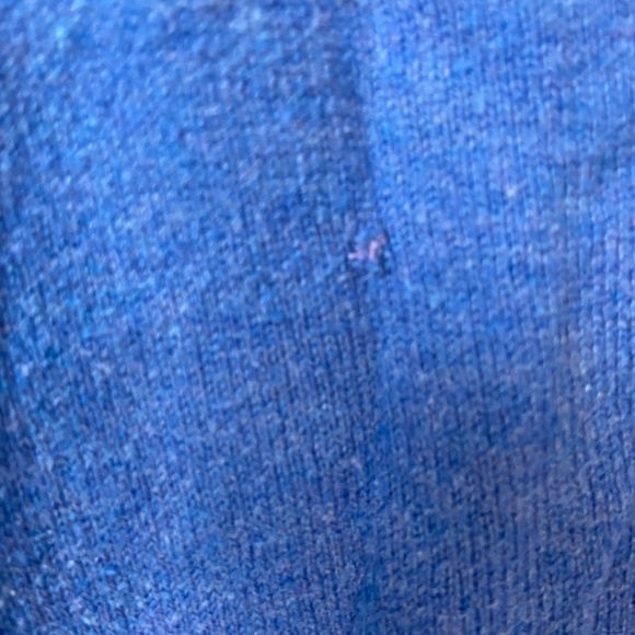 J Crew JCrew Royal Blue Cotton V Neck Sweater Minor Flaw Size Small - Picture 3 of 5